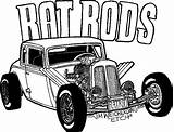 Rod Hot Coloring Rat Pages Fink Car Ratrod Template Drawing Cartoon Printable Enhance Skills Race Motor Development sketch template