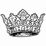 Crown Coloring Pages Royal Crowns Velvet Printable Little Getcolorings Color sketch template