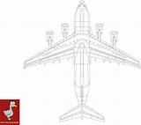 Globemaster C17 Iii Boeing Plan Vector Detailed sketch template