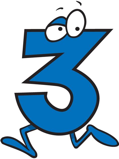 number  cartoon clipart