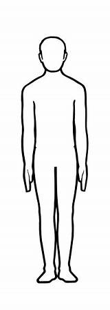 Outline Person Printable Body Clip Clipart Human sketch template