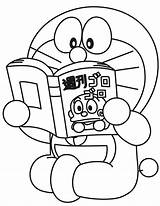 Doraemon Book Coloring School Pages Reading Cliparts Clipart Reads Dorami Lưu Từ Hmcoloringpages ã Clip Library sketch template
