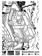 Quiver Brandweerwagen Brigade Kleurplaten Malvorlage sketch template