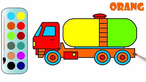 drawing  coloring  oil truck easy   draw  oil truck mhp