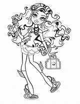 Lagoona Curly sketch template