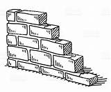 Ladrillos Mur Brique Pared Muros Ladrillo Muro Briques Construccion Bricks Vecteur Elementos sketch template