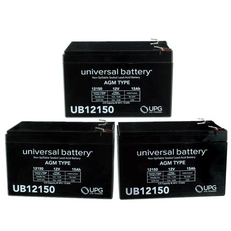 [3 Pack] 12 Volt 14 Ah Sealed Lead Acid Rechargeable Battery F2