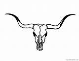 Bull Skull Coloring4free Drawing Coloring Pages Printable Drawings Related Posts sketch template