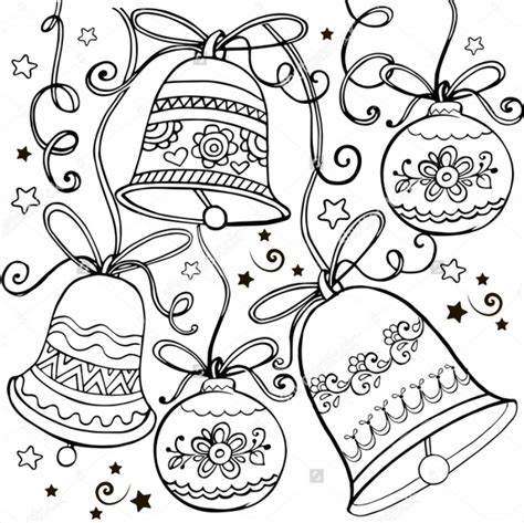 christmas coloring pages  ai vector eps  ms word