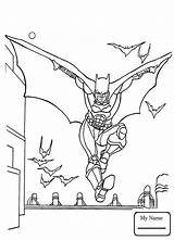 City Gotham Coloring Pages Getcolorings Startling Batman sketch template
