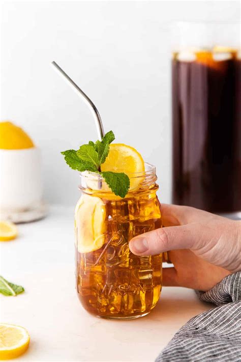homemade iced tea easy   fit foodie finds