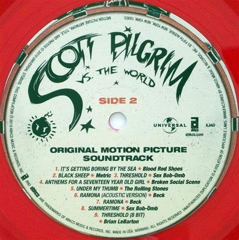various scott pilgrim vs the world colored vinyl