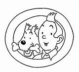 Tintin Tin Milou Coloring Pages Kids Printable Choose Board Cartoon sketch template