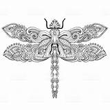 Dragonfly Fly Theshinyideas Animal sketch template