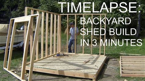 complete backyard shed build   minutes icreatables