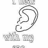 Coloring Ear Hear Pages sketch template