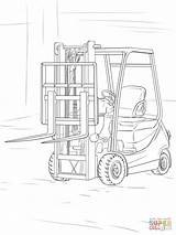 Coloring Forklift Pages Printable Truck Parts Colouring Crafts Trucks Category Supercoloring Lift Choose Board sketch template