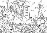 Egypt Plagues Plague Frogs Invade Coloringsun sketch template