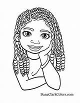 Coloring Pages Girl African Getcolorings Girls Jada Color sketch template