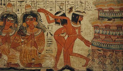 ancient egyptian music and dancing illustration world history