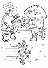 Coloring Pages Dora Explorer Printable Colouring Sheets Kids Cool sketch template