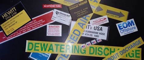 label identification supplying  hose industry    years