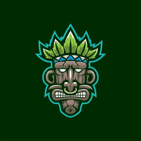 tribe mascot logo design vector  modern illustration concept style  badge emblem