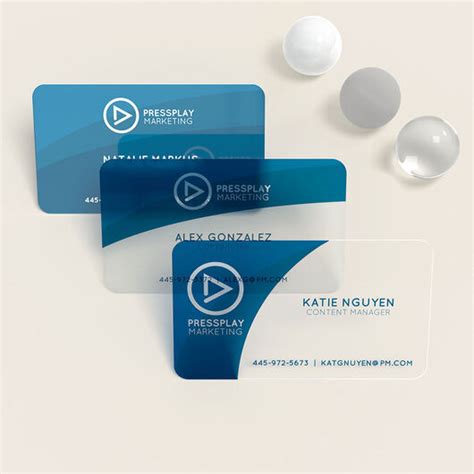 frosted plastic business card print frosted cards custom card note