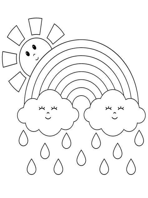 weather coloring pages  kids cute coloring pages  kids