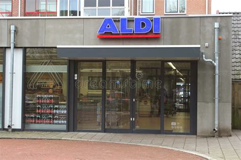 aldi supermarket  discount netherlands editorial photography image