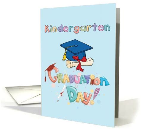 kindergarten graduation day cap  diploma card  preschool