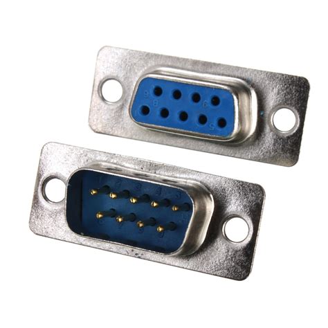 pcs rs serial port  pin db connector female male solder soldering plug sale banggoodcom