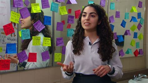 montreal teen  post  notes   uplift female classmates ctv news