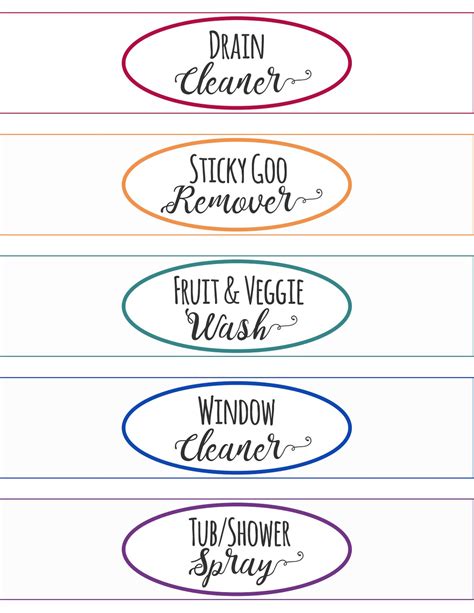 cleaning labels cleaning printable cleaning house home etsy