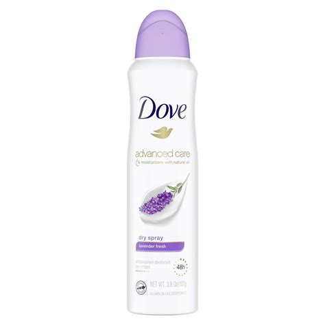 dove advanced care dry spray antiperspirant deodorant lavender fresh