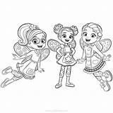 Butterbean Fairies Xcolorings Cricket Dazzle sketch template