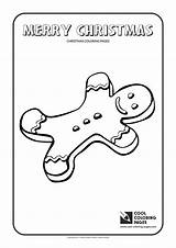 Coloring Gingerbread Man Pages Cool Christmas Print Holidays sketch template