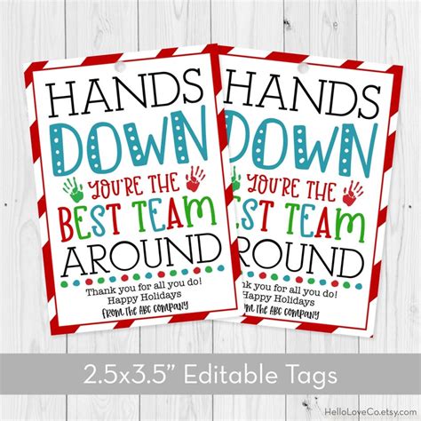 editable printable hands  youre   team  etsy
