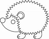Hedgehog Erizo sketch template