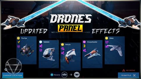 wr  drone panel updated effects gameplay war robots youtube
