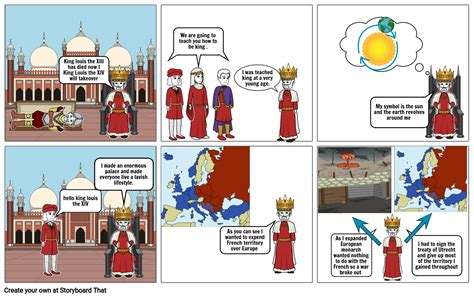 king louis story storyboard  fa