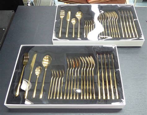 cutlery sets  boxed pair  pieces  total cm  cm box