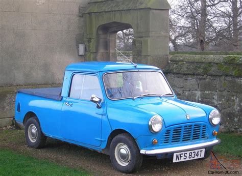 classic  blue austin mini pickup truck  mot  tax