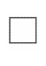 Stamp Coloring Postage Square Tag Pages Edupics sketch template