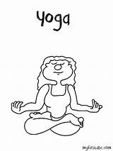 Yoga Coloring Pages Poses Template Color Kids Pose Getdrawings Printable Getcolorings sketch template