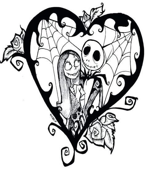 nightmare  christmas jack skellington coloring pages