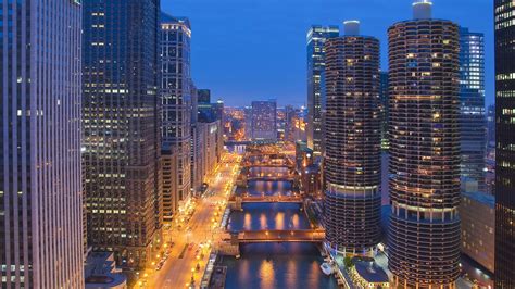downtown chicago illinois wallpaper hd city  wallpapers images
