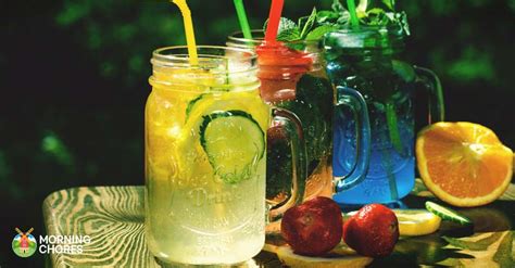 invigorating flavored water drinks  cool    summer