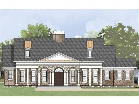 classical style house plan  beds  baths  sqft plan   colonial house plans
