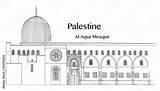 Aqsa Mosque Masjid Palestine Jerusalem Ftcdn As1 sketch template